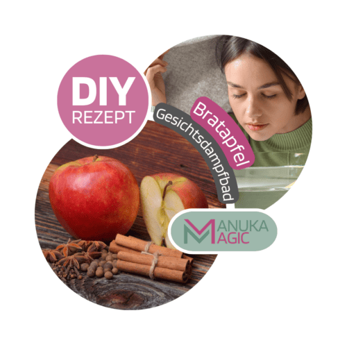 Bratapfel Gesichtsdampfbad für die Adventszeit im Winter