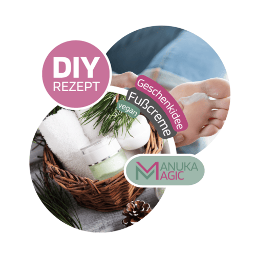 DIY veganes Weihnachsgeschenk – selbst gemachte, wärmende Fußcreme für deine Liebsten