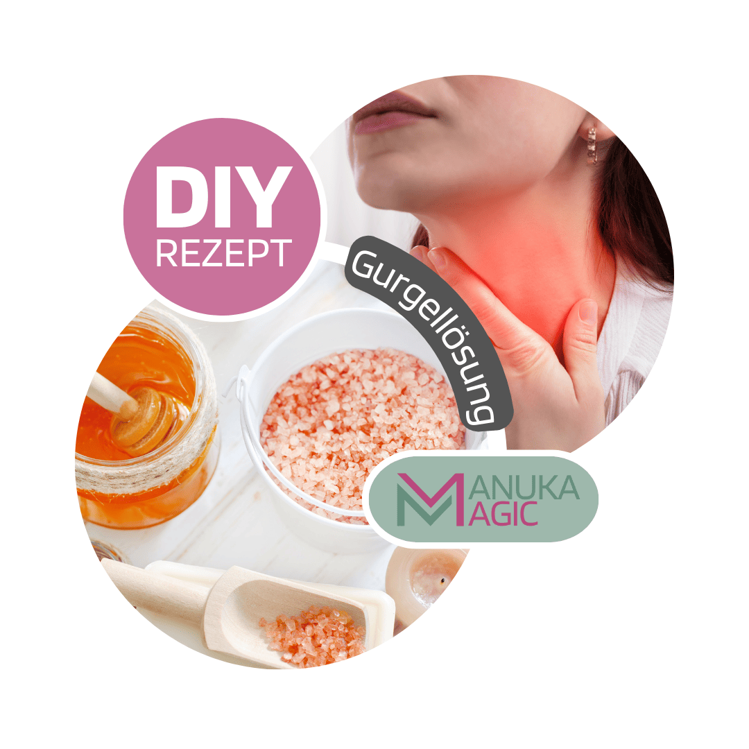 Gurgellösung Halschmerzen Winter manuka Honig