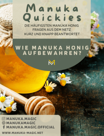 Lagerung Aufbewahrung Manuka Honig wie aufbewahren