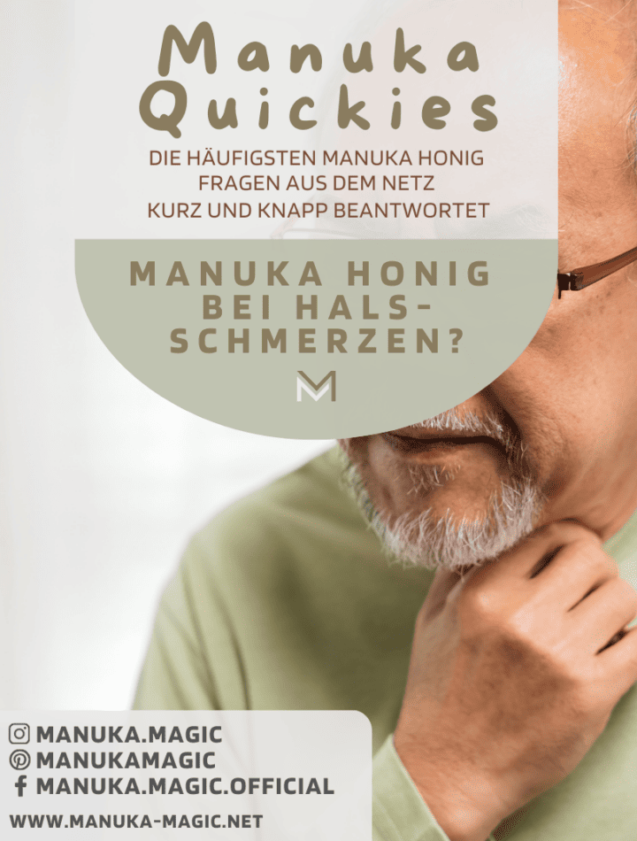 Manuka Honig bei Halsschmerzen Erkältung Krankheit