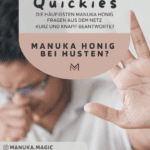 Manuka Honig bei Husten Erkältung Krankheit Halsschmerzen