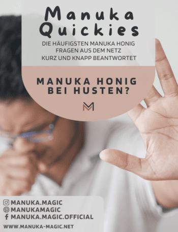 Manuka Honig bei Husten Erkältung Krankheit Halsschmerzen