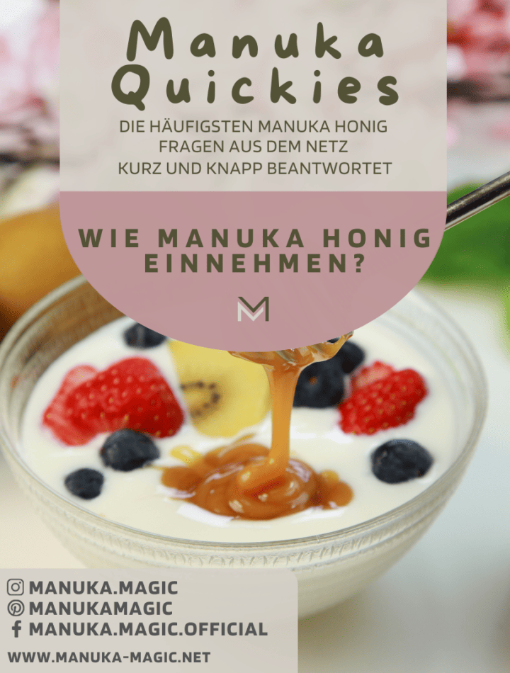 Wie Manuka Honig Einnehmen