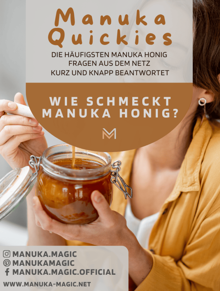 Wie schmeckt Manuka Honig Geschmack Manuka Honig