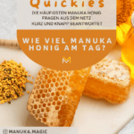 Wie viel Manuka Honig am Tag Dosierung manuka Honig